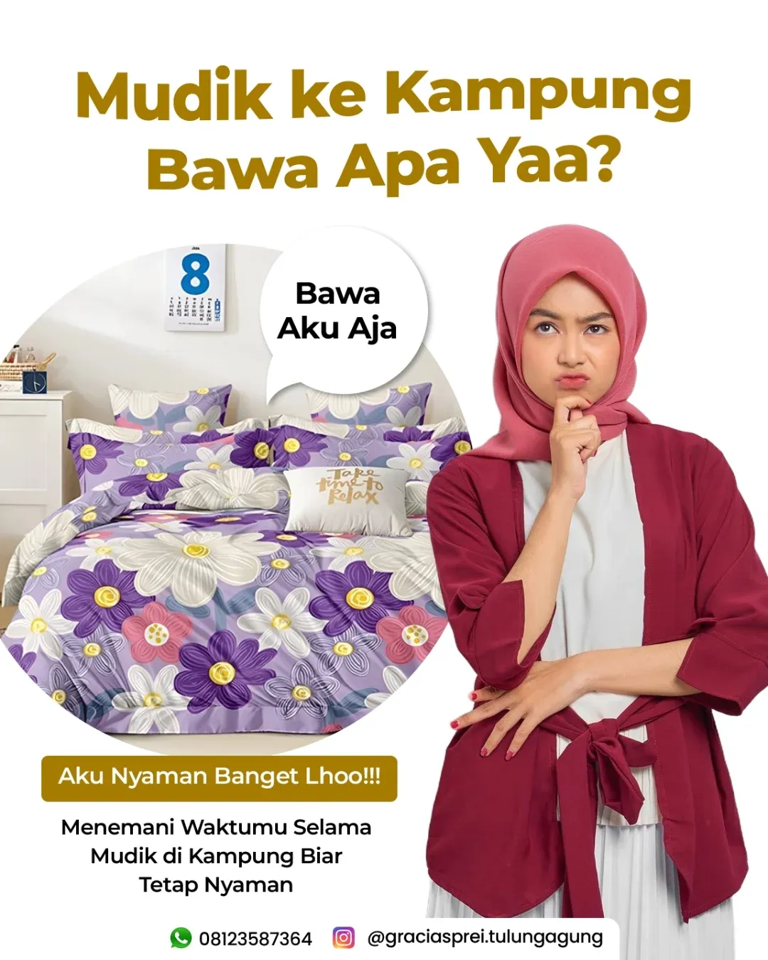 <p>Gracia sprei kini akan membuat waktu tidur anda